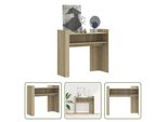 The Living Store Tavolo Consolle Rovere Sonoma 100X35X90 Cm Materiale A Base Di Legno