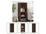 The Living Store Credenza Marrone Effetto Rovere 50X41X124 Cm Materiale In Legno