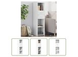 The Living Store Credenza Bianca 30X42,5X124 Cm Materiale A Base Di Legno