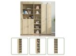 The Living Store Credenza Sonoma Rovere 45X41X185 Cm Materiale Legno