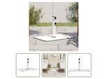 The Living Store Supporto Per Ombrellone Ø32/38/48 Mm Palo 15 Kg Rettangolare