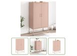The Living Store Credenza Rosa 68,5X38,5X123,5 Cm Stahl
