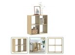 The Living Store Libreria Rovere Sonoma 68,5X32X68,5 Cm Materiale A Base Di Legno