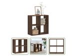 The Living Store Libreria Effetto Rovere Marrone 68,5X32X68,5 Cm Materiale In Legno
