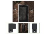 The Living Store Applique Da Esterno Con Sensore In Alluminio Pressofuso Nero