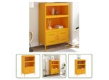 The Living Store Credenza Senfgelb 68X39X113 Cm Stahl