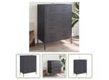 The Living Store Credenza Anthrazit 68X39X89 Cm Stahl