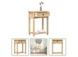 The Living Store Consolle 55X35X73 Cm In Legno Di Pino Massiccio
