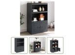The Living Store Credenza Anthrazit 67X39X107 Cm Stahl