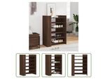The Living Store Scarpiera Effetto Rovere Marrone 74,5X37,5X100 Cm Materiale In Legno