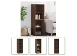 The Living Store Credenza Marrone Effetto Quercia 40X41X124 Cm Materiale In Legno