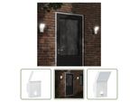 The Living Store Applique Da Esterno A Led Con Sensore In Alluminio Pressofuso Bianco
