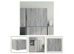 The Living Store Armadio A Muro Grigio Sonoma 45X42,5X40 Cm Materiale Legno