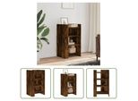 The Living Store Credenza Rovere Fumé 45X35X75 Cm Materiale Legno