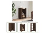 The Living Store Credenza Look Rovere Marrone 45X35X75 Cm Materiale Legno