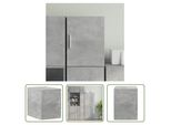 The Living Store Armadio A Muro Grigio Cemento 30X42,5X40 Cm Materiale Legno