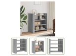 The Living Store Credenza Grigio Sonoma 73,5X35X75 Cm Materiale Legno