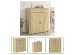 The Living Store Credenza Rovere Sonoma 80X42,5X93 Cm Materiale In Legno