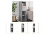 The Living Store Credenza Grey Sonoma 30X42,5X124 Cm Materiale A Base Di Legno