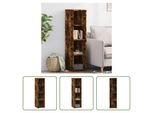 The Living Store Credenza In Rovere Fumé 30X41X124 Cm Materiale In Legno
