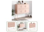 The Living Store Madia Rosa 100,5X39X107 Cm Acciaio Laminato A Freddo