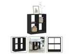 The Living Store Libreria Nera 68,5X32X75 Cm Materiale A Base Di Legno