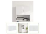 The Living Store Armadio A Muro Bianco 70X42,5X40 Cm Materiale Legno