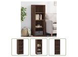 The Living Store Credenza Marrone Effetto Rovere 45X41X124 Cm Materiale A Base Di Legno