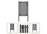 The Living Store Cancello Da Giardino In Acciaio 1X2,25 M Antracite