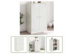 The Living Store Madia Bianca 67X39X107 Cm Acciaio