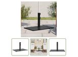The Living Store Supporto Per Ombrellone Ø32/38/48 Mm Palo 15 Kg Rettangolare