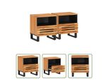 The Living Store Comodini 2 Pezzi 40X34X46 Cm In Legno Massiccio Di Acacia