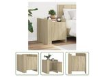 The Living Store Comodino Rovere Sonoma 45X50X50 Cm Materiale Legno