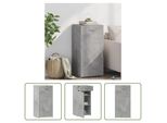 The Living Store Credenza Cemento Grigio 45X42,5X93 Cm Materiale Legno