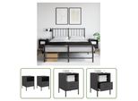 The Living Store Comodini 2 Pezzi Neri 36X39X50,5 Cm Acciaio Laminato A Freddo