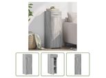 The Living Store Credenza Grigio Sonoma 30X42,5X93 Cm Materiale Legno