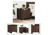 The Living Store Comodino Look Rovere Marrone 45X50X50 Cm Materiale Legno