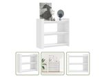 The Living Store Tavolo Consolle Bianco 100X35X90 Cm In Materiale Ligneo