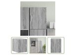 The Living Store Armadio A Muro Grigio Sonoma 30X42,5X40 Cm Materiale Legno