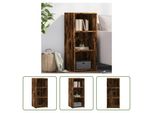 The Living Store Credenza Rovere Fumé 40X41X93 Cm Materiale Legno
