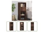 The Living Store Credenza Marrone Effetto Rovere 45X42,5X124 Cm Materiale A Base Di Legno