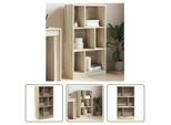 The Living Store Libreria In Rovere Sonoma 57X28,5X107,5 Cm Materiale In Legno