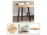 The Living Store Piano Tavolo Rotondo Ø50X4 Cm In Legno Massiccio Di Acacia