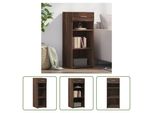 The Living Store Credenza Marrone Effetto Rovere 40X42,5X93 Cm Materiale Legno
