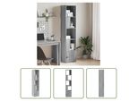 The Living Store Libreria Grigio Sonoma 40X36X189 Cm Materiale A Base Di Legno