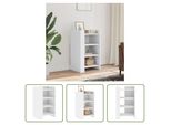 The Living Store Madia Bianca 45X35X75 Cm Materiale A Base Di Legno