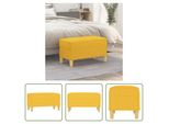 The Living Store Panca Giallo Chiaro 70X35X41 Cm Tessuto