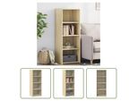 The Living Store Credenza Sonoma Rovere 45X41X124 Cm Materiale Legno