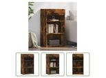 The Living Store Credenza Rovere Fumé 50X42,5X93 Cm Materiale Legno