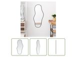 The Living Store Specchio Da Parete Nero 90X40 Cm